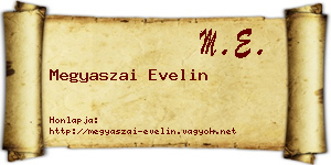 Megyaszai Evelin névjegykártya
